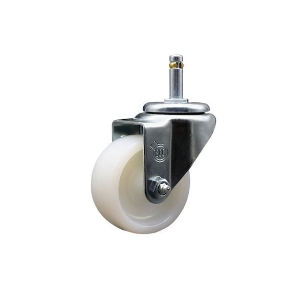 3'' Nylon Wheel Swivel 7/16'' Grip Ring Stem Caster